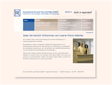 Tablet Screenshot of hautarzt-radloff.de